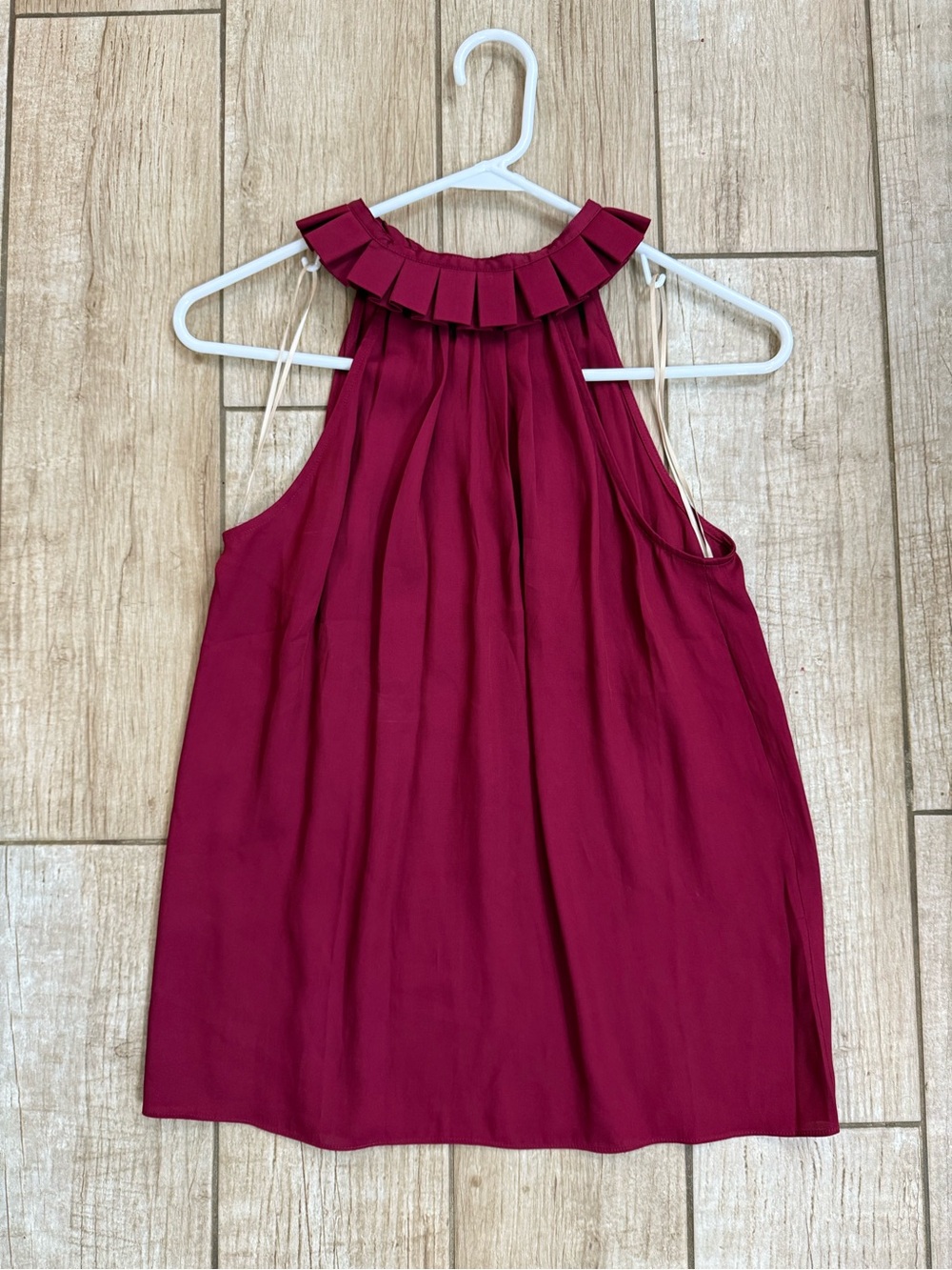 Trina Turk Raspberry Sleeveless Halter Top